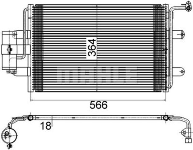 Радиатор кондиционера AC 180 000S