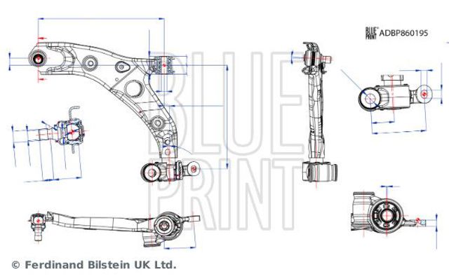 Поперечний важіль ADBP860195 BLUE PRINT