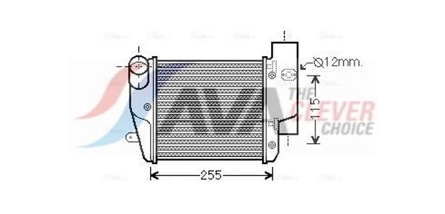 Радіатор інтеркулера AIA4302 AVA