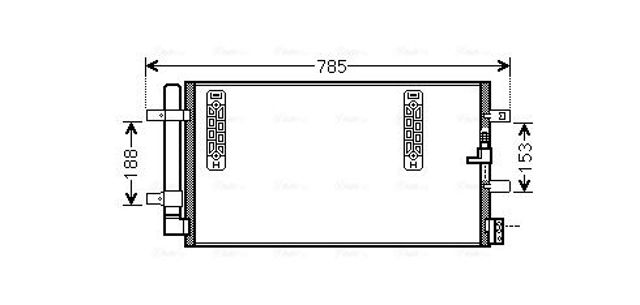 Конденсатор системи охолодження системи AIA5297D AVA