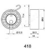 Ролик натягувача ременя ГРМ BE418 JAPANPARTS