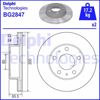 Диск гальмівний передній BG2847 DELPHI