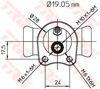 Циліндр гальмівний колісний/робітник, задній BWD119 TRW