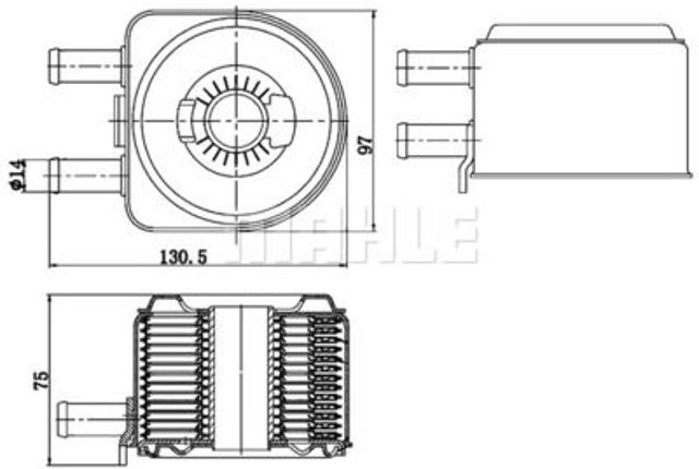 Теплообмінник c5 2001-2008 (2,2 hdi 16v), бу-210416 CLC 176 000S