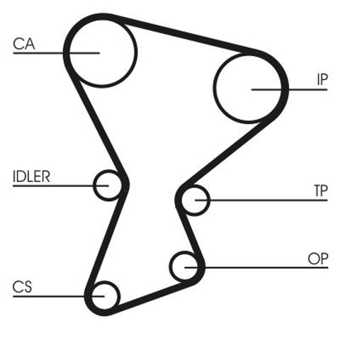 ГРМ ремінь Mitsubishi Colt 3