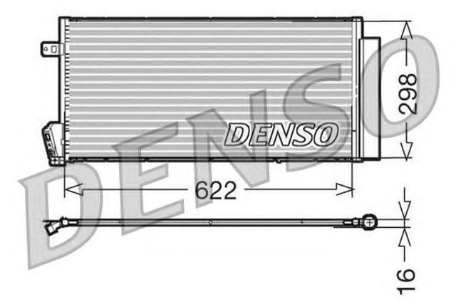 Радиатор кондиционера (конденсор) DCN09018