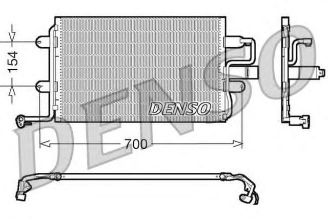 Радиатор кондиционера (конденсор) DCN32017