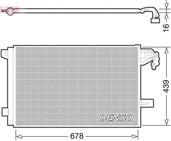Радиатор кондиционера (конденсор) DCN32063