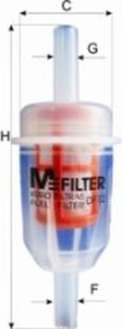 Фільтр паливний mb (вир-во m-filter) DF12