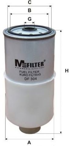 [заміна на 028127435a] фільтр паливний DF 304
