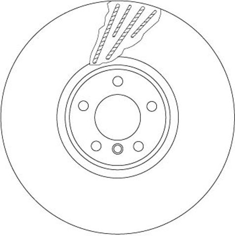 Диск тормозной, передний, l, (385mm) bmw x5 (e70, f15), x6 (e71, f16) 3.0d/4.4 07-19 DF6618S