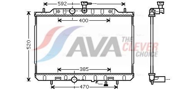 Система охолодження двигуна DN2292 AVA