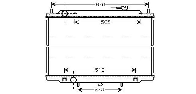 Радіатор DN2302 AVA