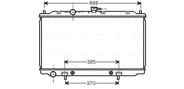 Радіатор охолодження двигуна DNA2218 AVA