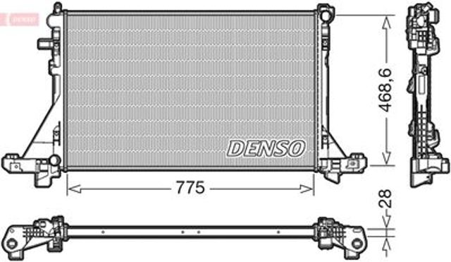 Nissens nissan радіатор охолодження nv400 opel movano b renault master iii 2,3d 02,10- DRM23093