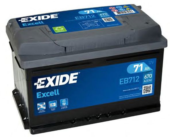 Авто акумулятор EB712 EXIDE