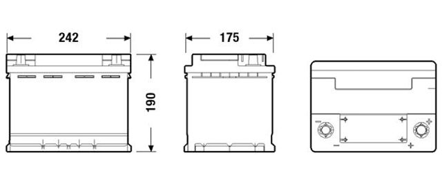 Автомобільна батарея EK620 EXIDE