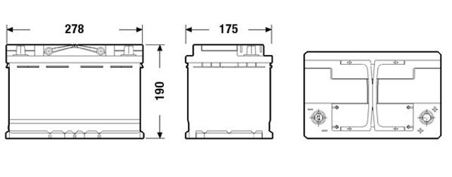 Автомобільна батарея EK720 EXIDE