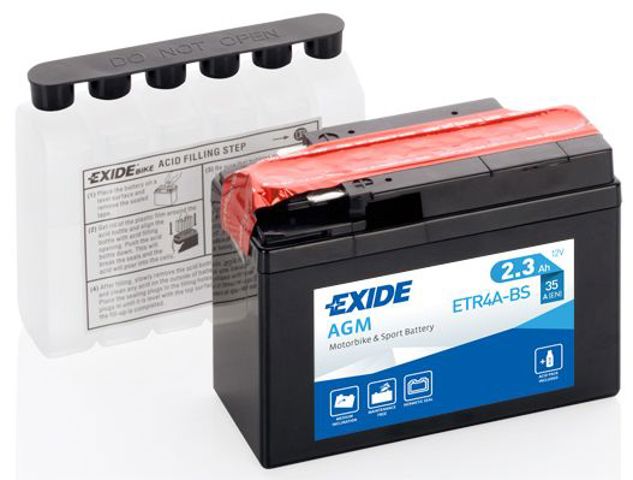 Акумуляторна батарея, АКБ ETR4ABS EXIDE