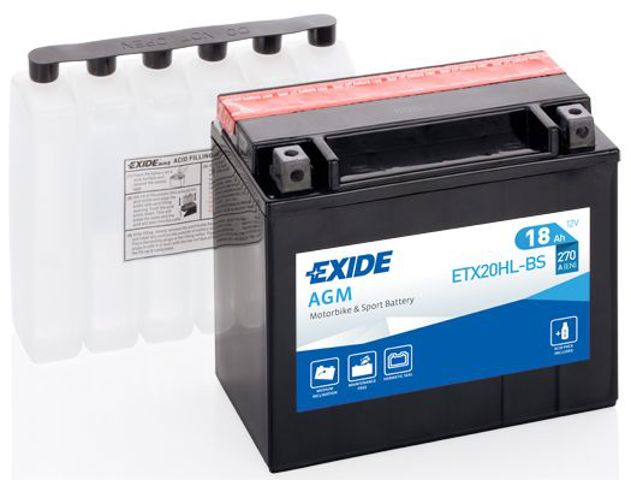 Батарея акумуляторна ETX20HLBS EXIDE