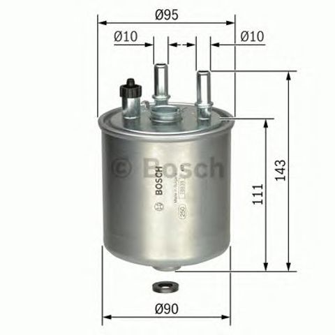 Фільтр-відстійник палива грубої очистки F026402081 BOSCH