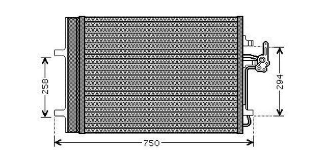 Конденсатор системи охолодження системи FDA5427D AVA