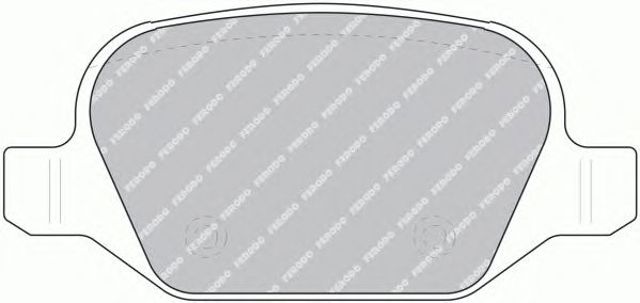 Комплект гальмівних накладок, дискове гальмо FDB1349