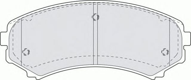 Комплект гальмівних колодок з 4 шт. дисків FDB1603