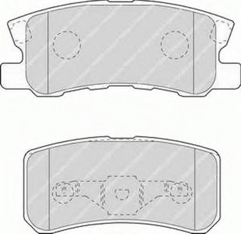 Комплект гальмівних колодок з 4 шт, дисків FDB1604