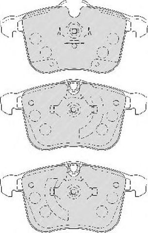Комплект гальмівних колодок з 4 шт. дисків FDB1833