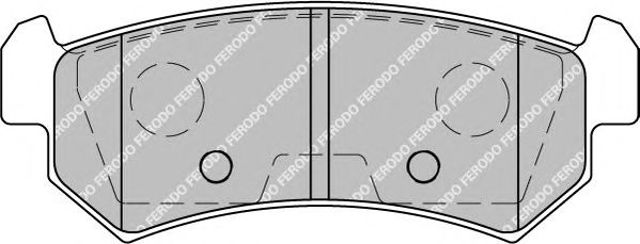 Колодки гальмівні дискові задні (загнуті  вушки) FDB1889