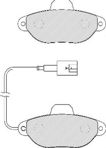 Bosch колодки гальмівні дискові fiat panda 03- FDB1944