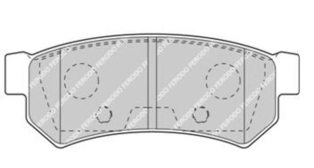 Колодки гальмівні дискові задні (прямі вушки) FDB4295