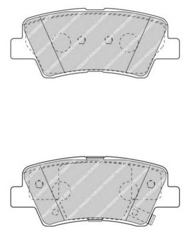 Комплект гальмівних колодок з 4 шт. дисків FDB4387