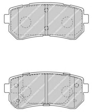 Колодки гальмівні дискові задні hyundai i30/i30cw 07-/kia ceed 06- (вир-во mobis) FDB4408