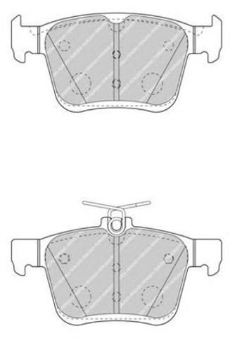 Гальмівні колодки задні FDB4434