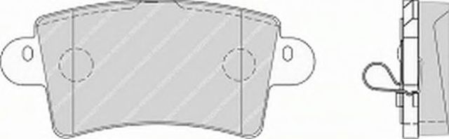 Комплект гальмівних колодок з 4 шт, дисків FVR1453