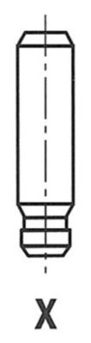 Втулка клапана направляющая, hyundai coupe, lantra ii  mitsubishi colt iii  1.6, 88-02 G11215