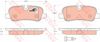 Колодки на гальмо задній дисковий GDB1632 TRW