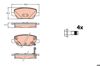 Задні колодки GDB2156 TRW