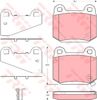 Колодки на гальмо задній дисковий GDB3350 TRW