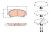Колодки гальмівні передні, дискові GDB3648 TRW