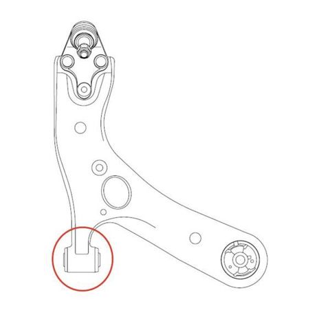 Сайлентблок переднього нижнього важеля GV1035 CTR