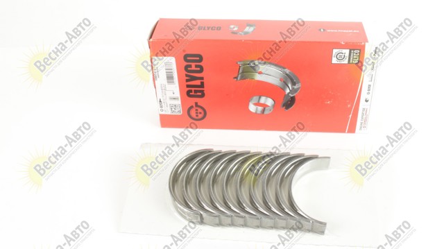Вкладиші колінвала, корінні, комплект, стандарт (STD) H9975STD GLYCO