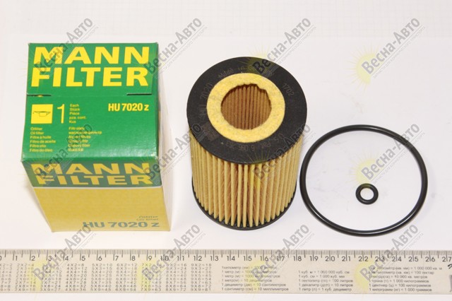 Масляний фільтр двигуна HU7020Z MANN