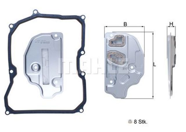 Масло і фільтр в коробку автомат  HX150KIT MAHLE