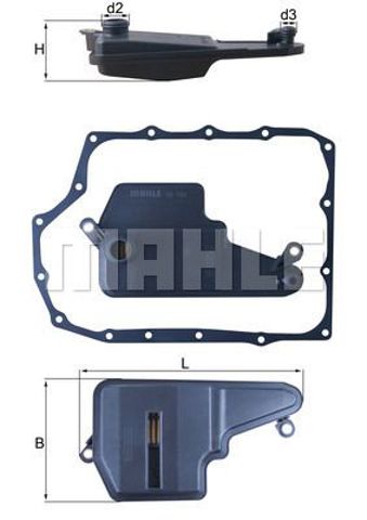 Фільтр для автомат коробки HX193D MAHLE