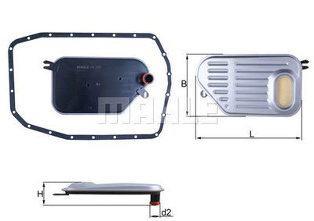 Фільтр для автомат коробки HX239D MAHLE