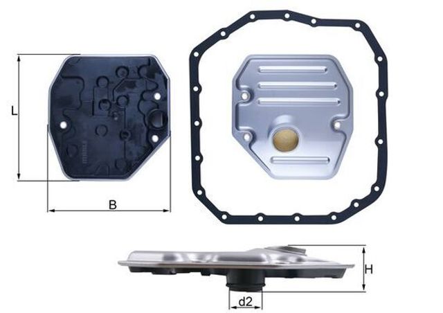 Фільтр для автомат коробки HX265D MAHLE