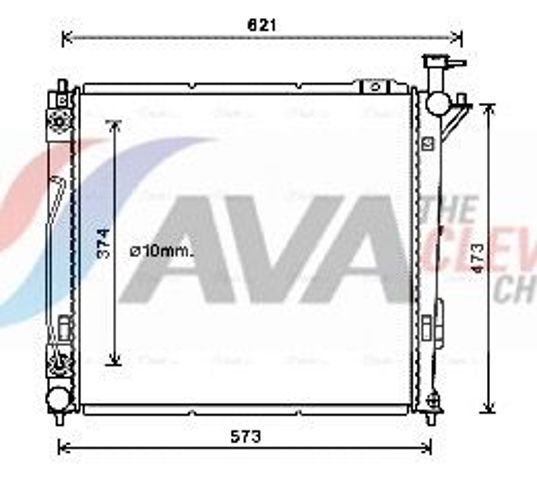 Радіатор охолодження HY2339 AVA